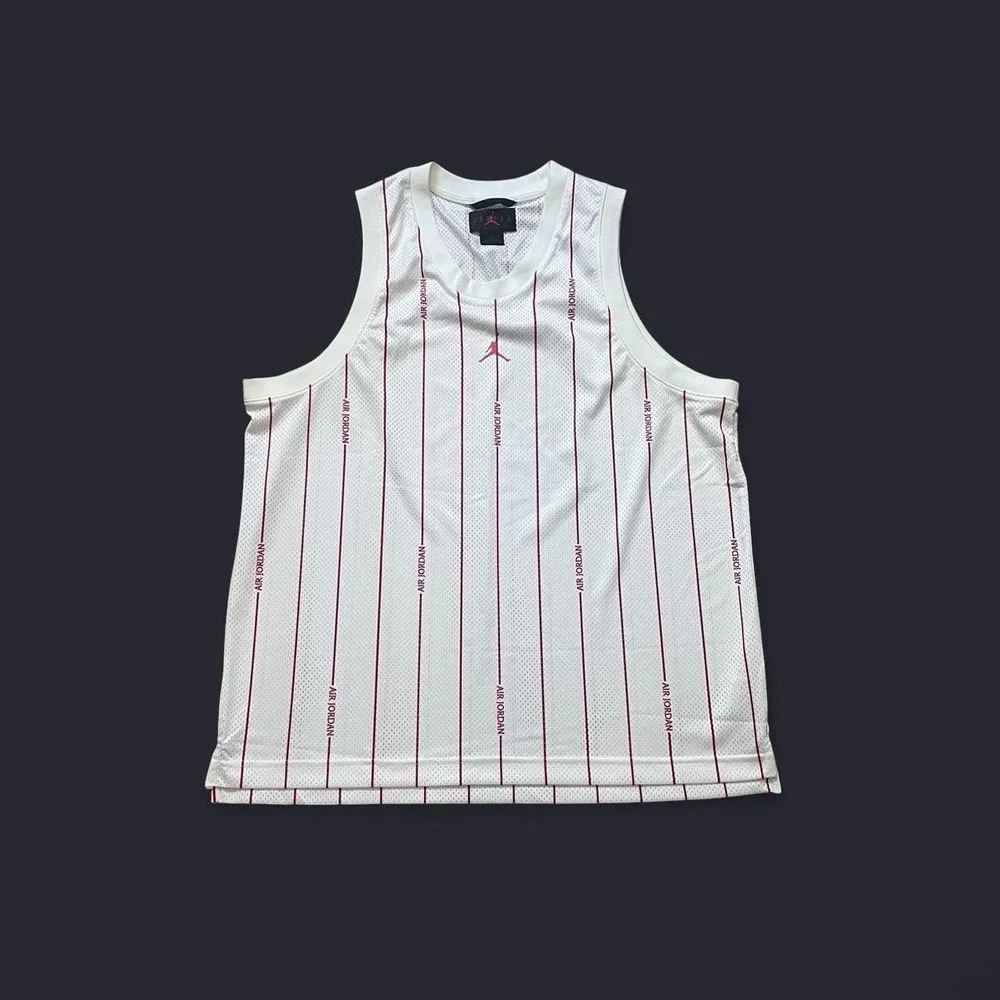 Micheal Jordan Pinstriped Basketball Jersey Men's Size XL Summer Skate Surf